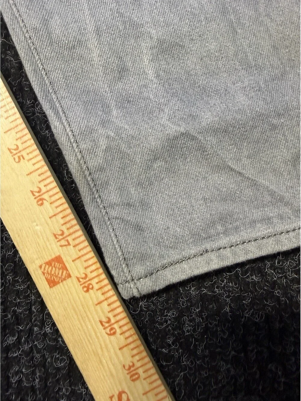 Levi's Men's Light Wash Gray Straight Fit Cotton Denim Jeans Mid Rise